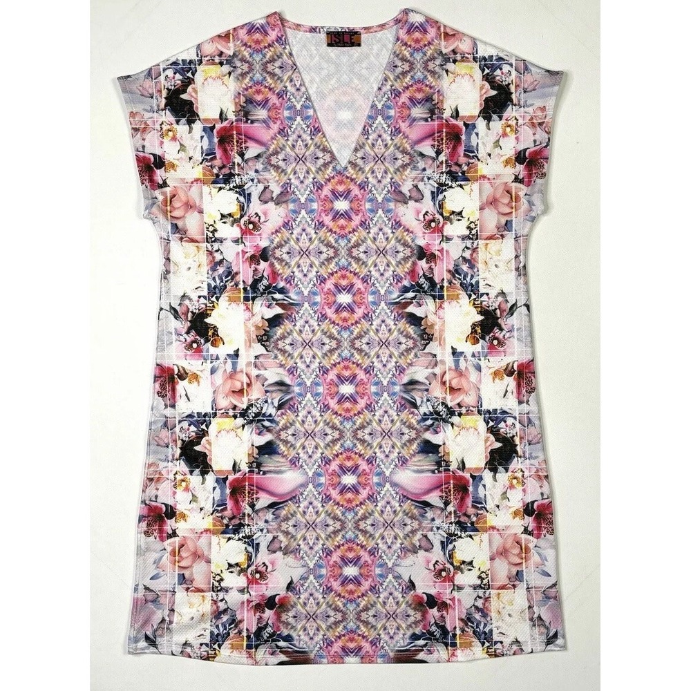 ISLE by Melis Kozan Dress Women's Medium Floral Stretch Summer